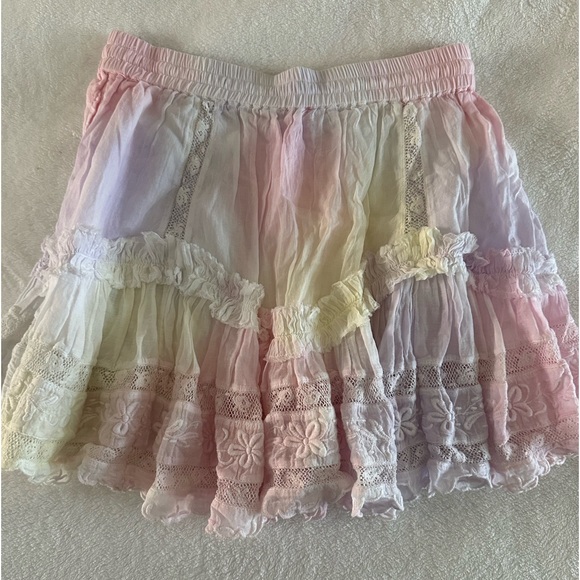 Loveshackfancy mini skirt tye dye - Picture 2 of 2